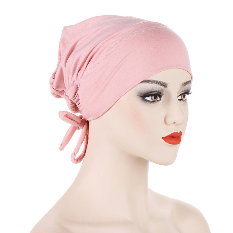 New Modal New Soft Under Cap Inner Hijab Cap Stretchy Muslim Women Bandage Underscarf Bonnet Islamic Turban Headband Adjustable