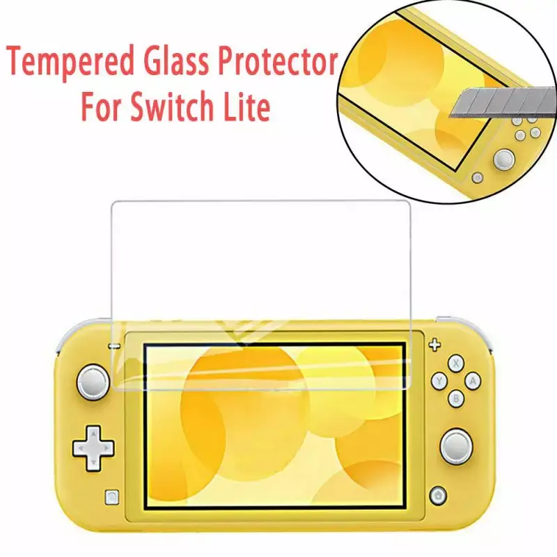 HD vidro temperado protetor de tela para Nintendo Switch, Lite, Mini, NX, Acessórios