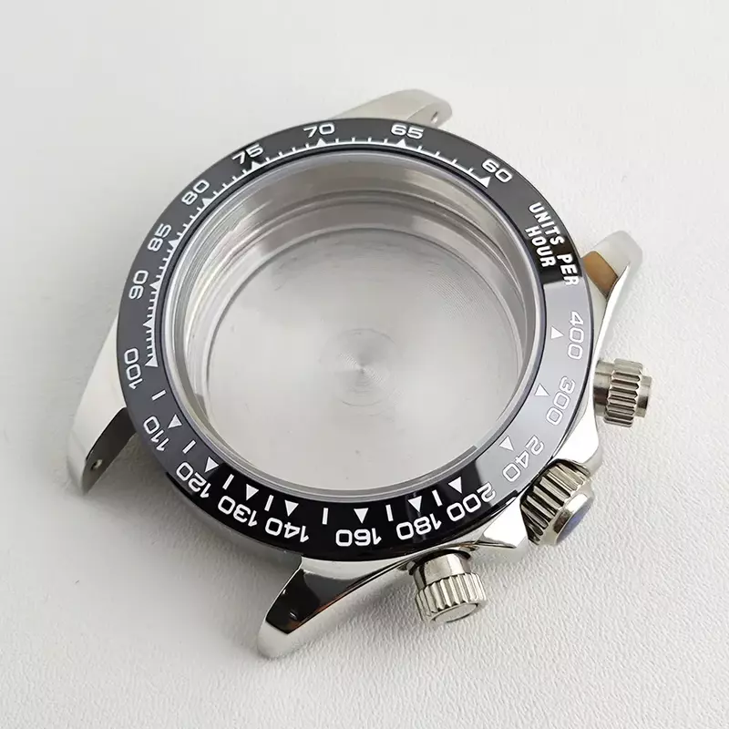 Men's Chronograph Panda Dial Watch substituição, Daytona movimento, assistir peças, ferramentas de reparo, caso mecânico, 39mm