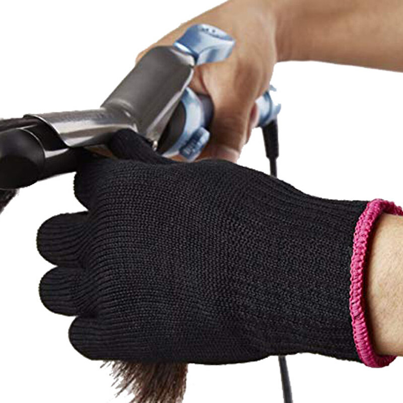 1pc doppelseitige Haar glätter Dauerwelle Curling Friseur hitze beständige Finger handschuh Friseursalon Werkzeuge Thermal Styling Handschuhe