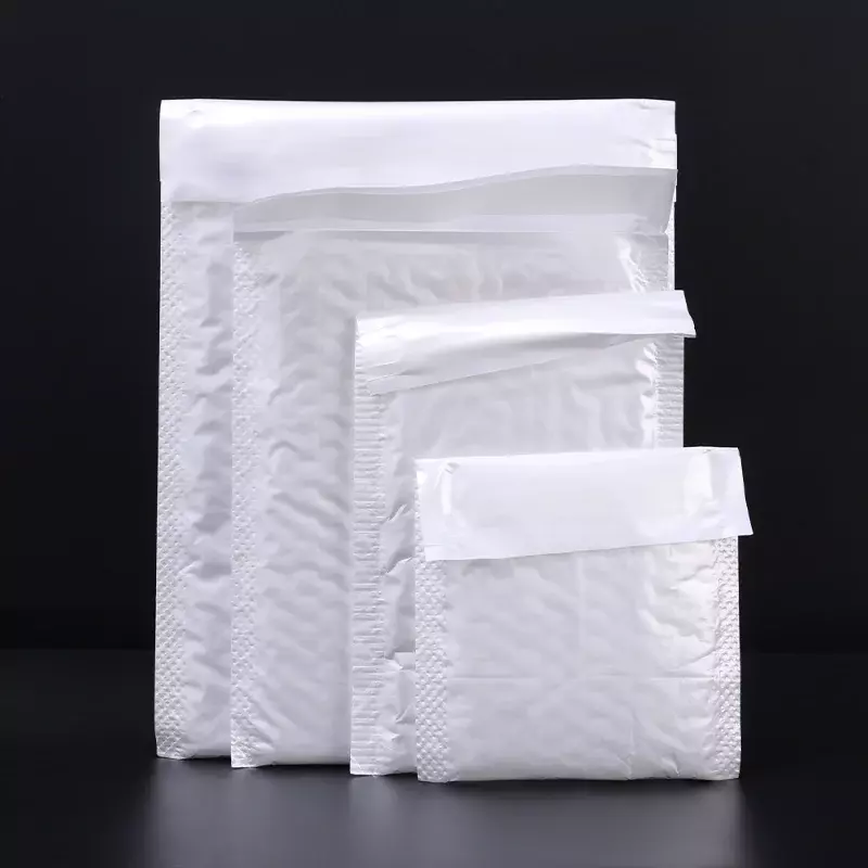 10-50buah putih amplop gelembung tahan air pengirim tas amplop pengiriman busa Multi ukuran surat segel diri tas kemasan 11/15/23cm