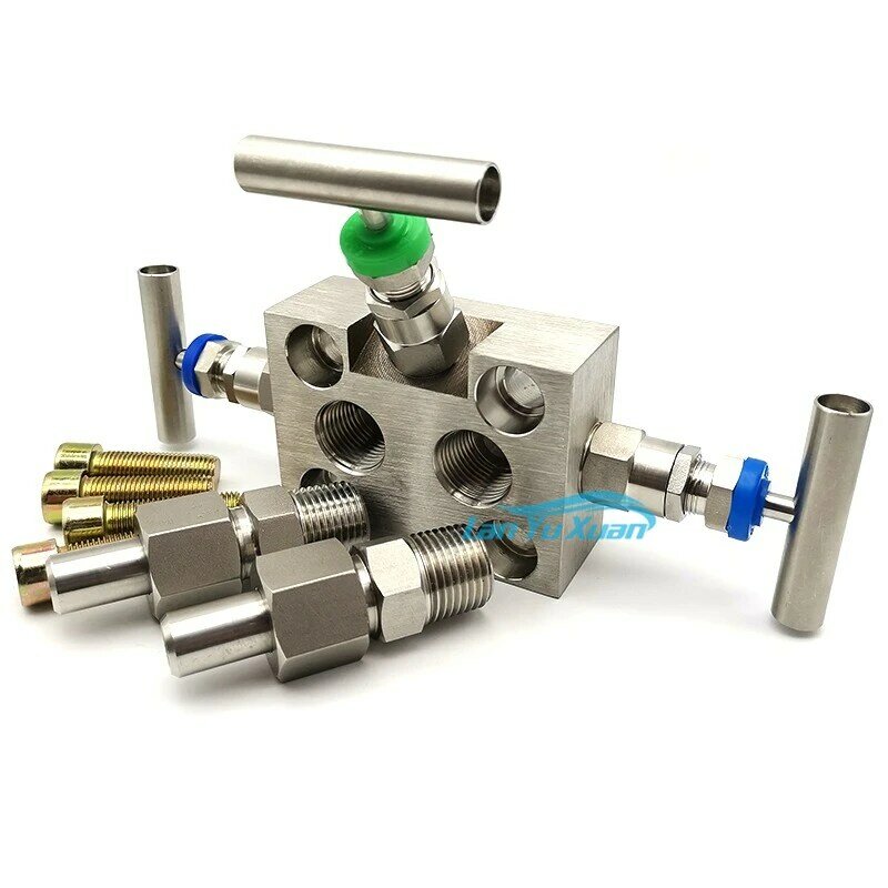 Stainless Steel Three Valve Manifold EJA 3051 Integrated Differential Pressure Transmitter 
