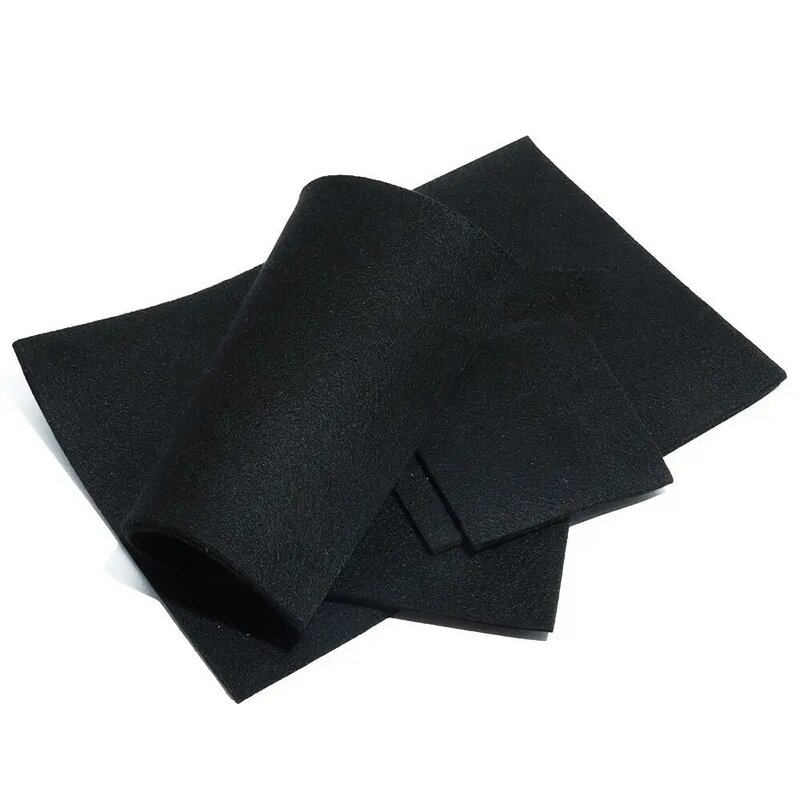 Hoja protectora de fibra de carbono de alta temperatura, paquete de escudo de antorcha, manta protectora de soldadura de fieltro de grafito, color negro