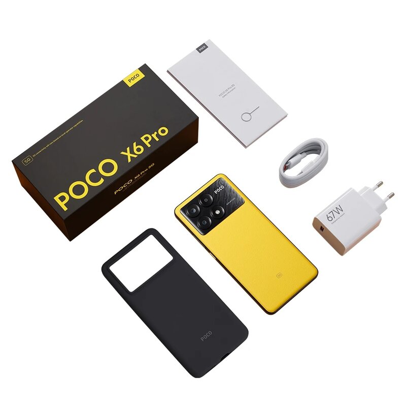POCO-X4 Pro Versão Global NFC, 5G, 12GB RAM, 512GB ROM, Dimensão MTK, 8300 Ultra, 6,67 ", Fluxo 1.5K AMOLED, Carregamento Turbo 67W, 64MP