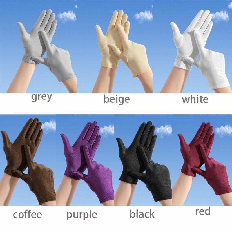 Serving Waiters Mittens Driving Gloves Stretch  Performance  for Women Female Summer