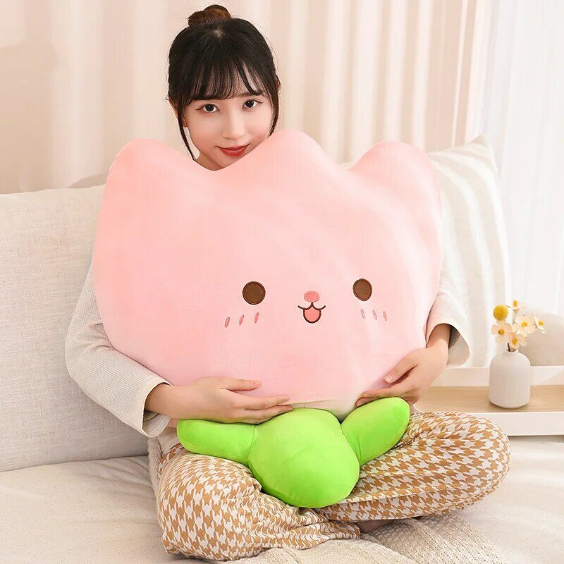 40/55/70cm carino tulipano peluche cuscino giocattolo cartone animato pianta farcita cuscino Anime LovelySoft giocattoli per bambini per ragazze Kawaii Room Decor