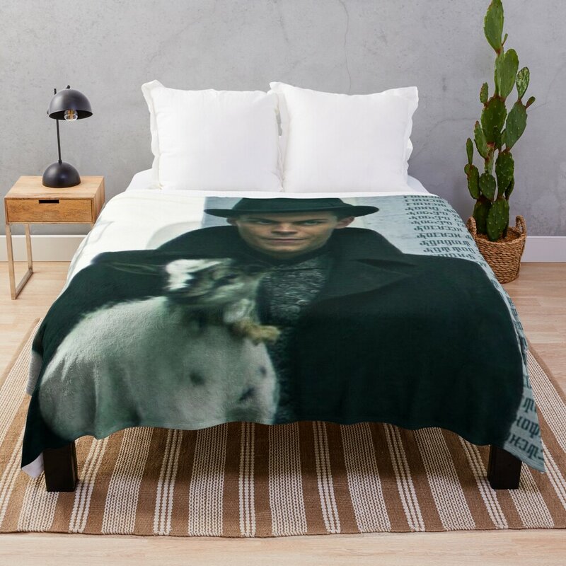 Kaz with the Milo the goat Throw Blanket Nap Blanket For Sofa Thin Decorative Blanket