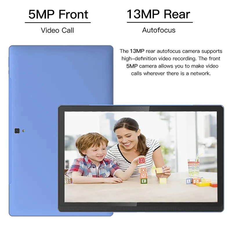 Новинка, 10,1-дюймовый планшетный ПК с большим экраном, Android 12, 14,1 ГБ, 256*1920, IPS, Bluetooth, Wi-Fi, планшет для обучения детей