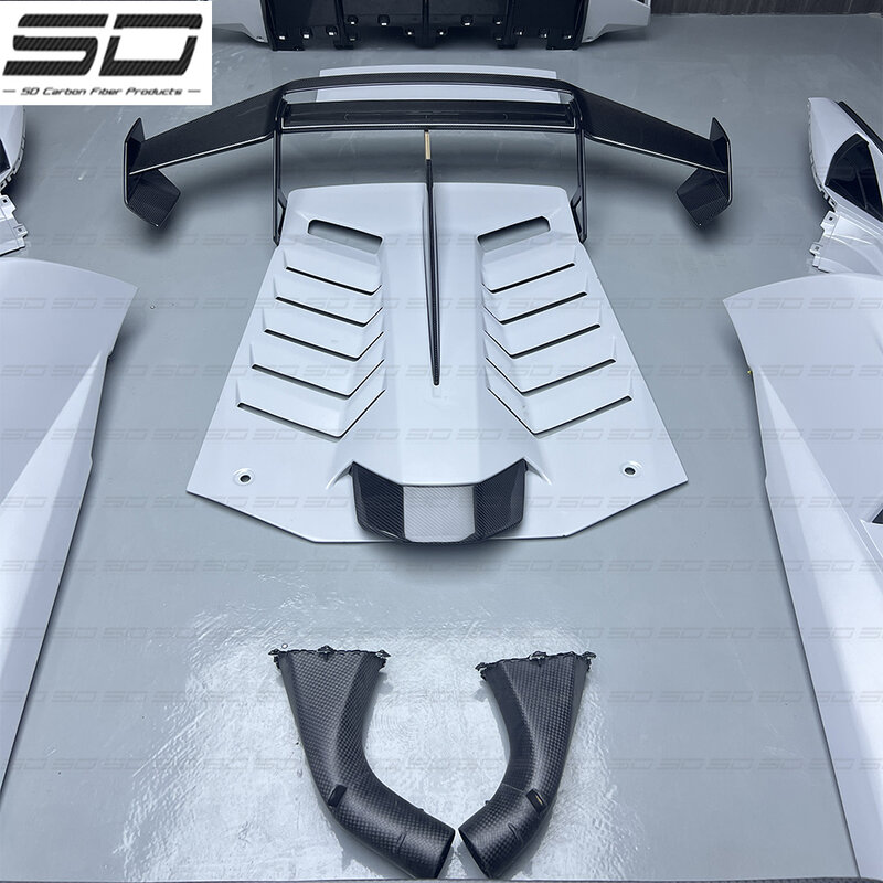 Bodykit de carbono seco para Lamborghini Huracan LP610 Lp580 Evo, atualização para STO
