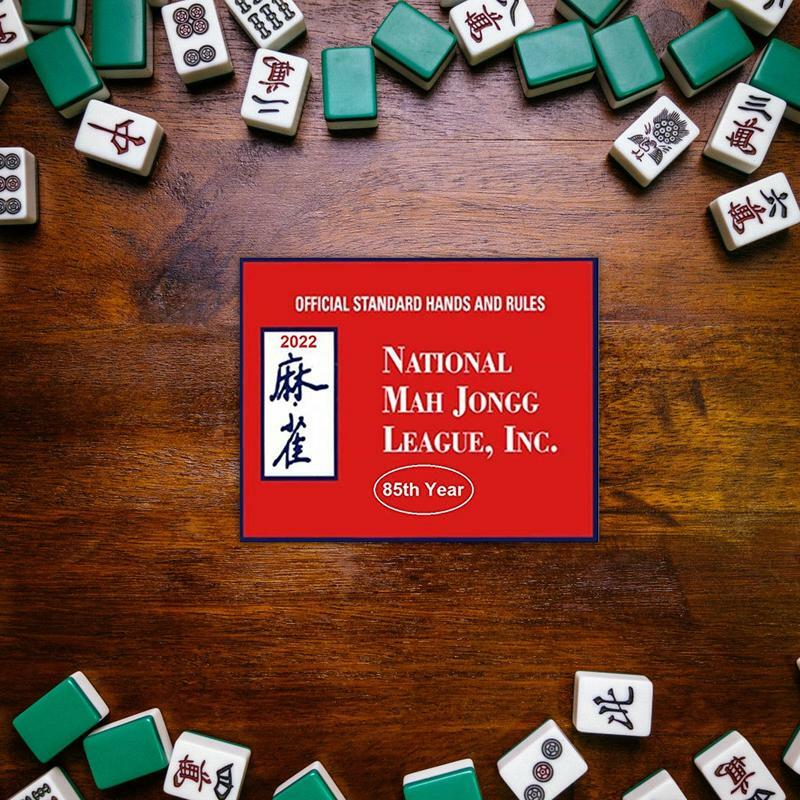 Mah Jongg Kaarten 2022 Kaart Grote Size Card Officiële Handen En Regels Mah Jongg Kaart Voor Beginners