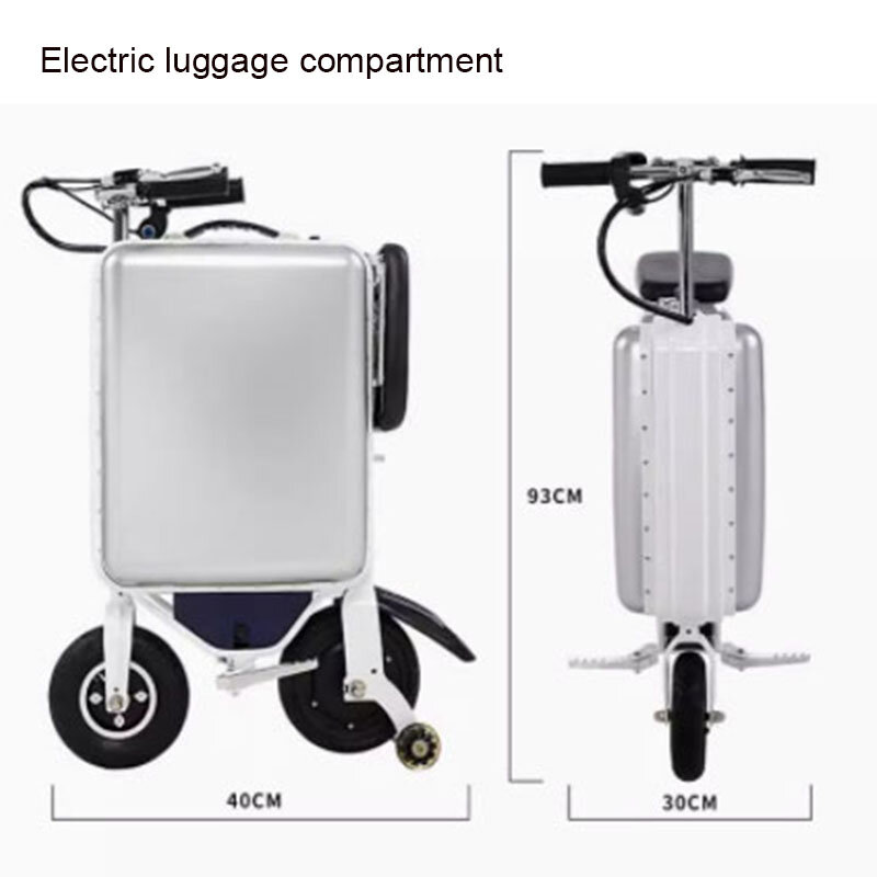 Koper mobil elektrik portabel, tas koper portabel, koper duduk mobil elektrik, koper pembawa barang