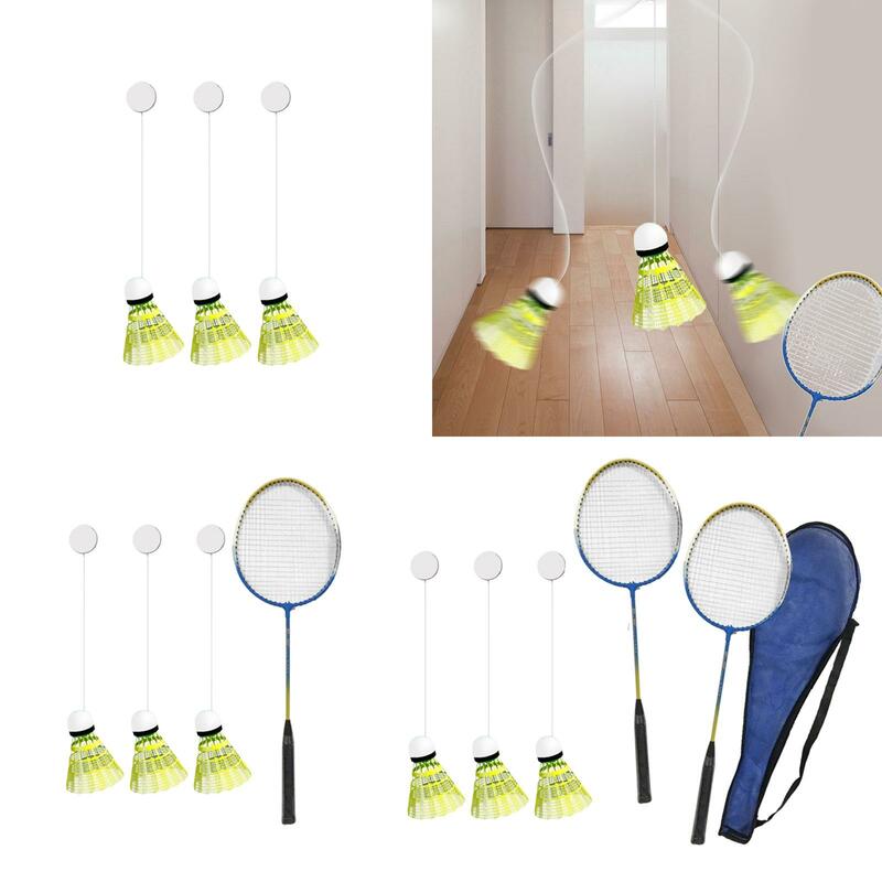 Indoor Badminton Trainer com Peteca para Crianças e Adultos, Equipamento de Treinamento, Single Player Practice Tool, Home Exercício
