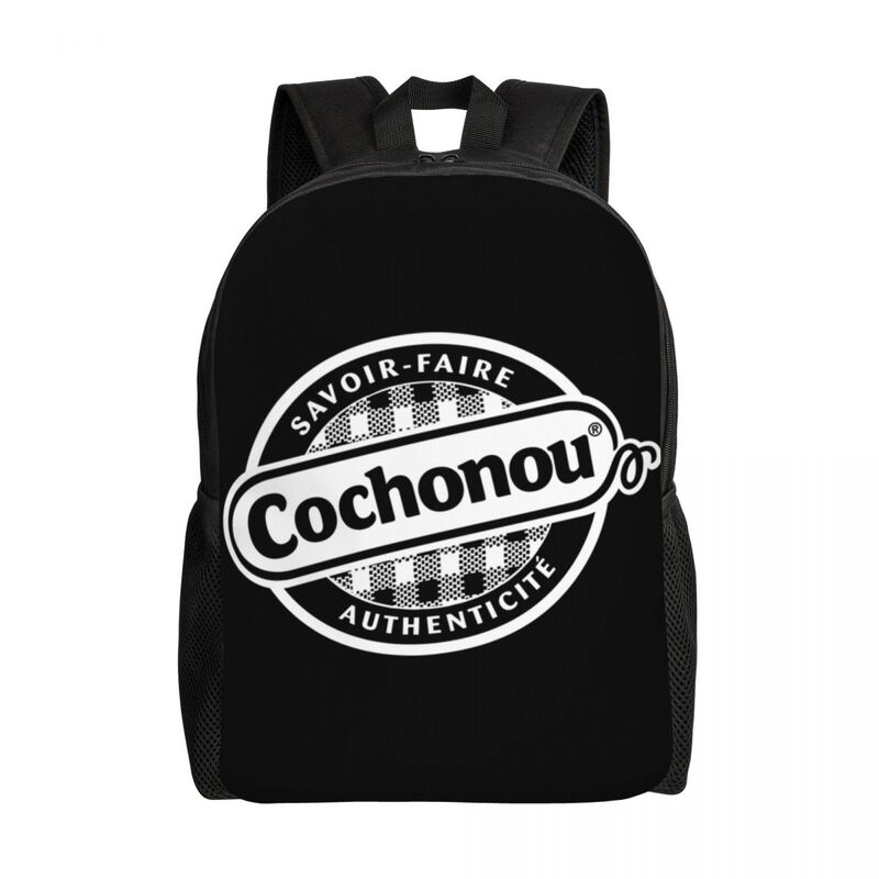 Pig Cochonou-mochilas impermeables para hombre y mujer, morrales escolares con estampado, mochilas para libros