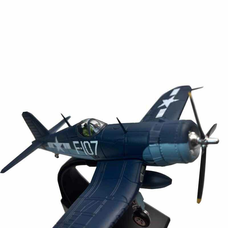 WW2 미국 F4U-1 F4U Corsair Dragon Fighter 항공기 금속 군용 비행기 다이캐스트 모델 장난감, 어린이 컬렉션 또는 선물, 1/72 체중계