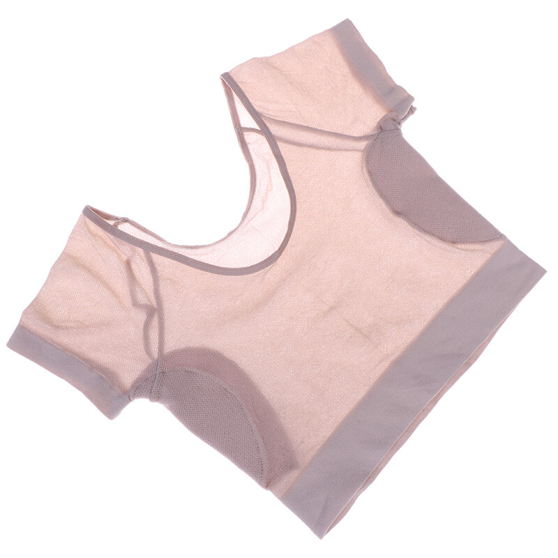 Almohadillas para el sudor en forma de camiseta para mujer, 1 piezas, absorbente, desodorante, reutilizable, lavable, para axila, axila