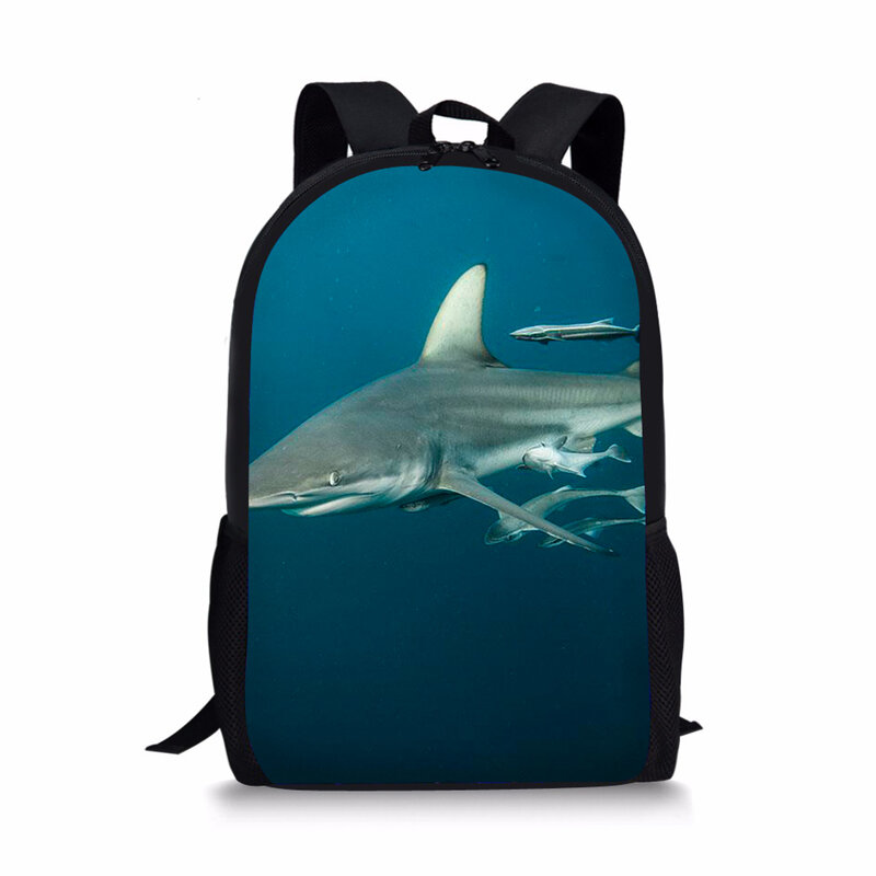 16 Inch Boys Girl Kids School Bag Child Shark 3D Printing Backpack Student Book Bags Cute Girls Children's Schoolbag Sac A Dos