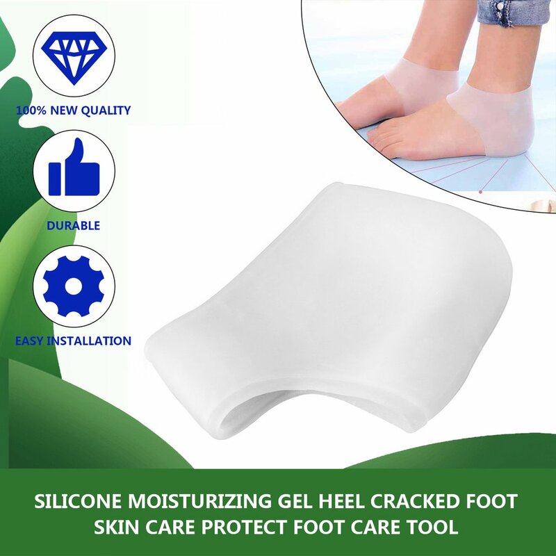 Silicone Moisturizing Gel Heel Socks Cracked Foot Skin Care Protect Foot Chapped Washable Care Tool Health Monitors Massager