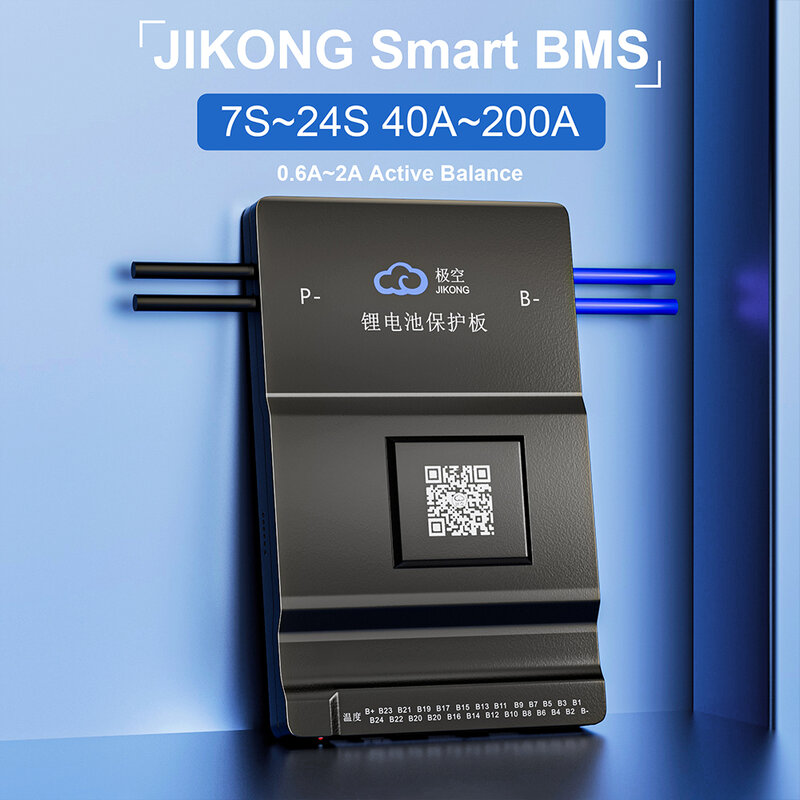 JK BMS Smart Bms 200A 7S 8S 10S 12S 13S 16S 20S Lifepo4 Li-ion Lto sistem manajemen baterai 2A arus keseimbangan aktif