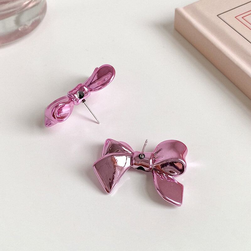 Fashion Cute Colorful Candy Colored Balloons Bowknot Stud Earrings for Women Girl's Summer Versatile Statement Earrings Jewelry