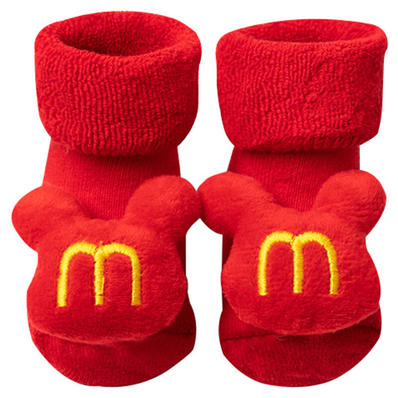 Calzini natalizi per bambini calzini per bambini ragazze ragazzi calzini per bambini in cotone con stampa antiscivolo neonati calzini corti per neonati abbigliamento