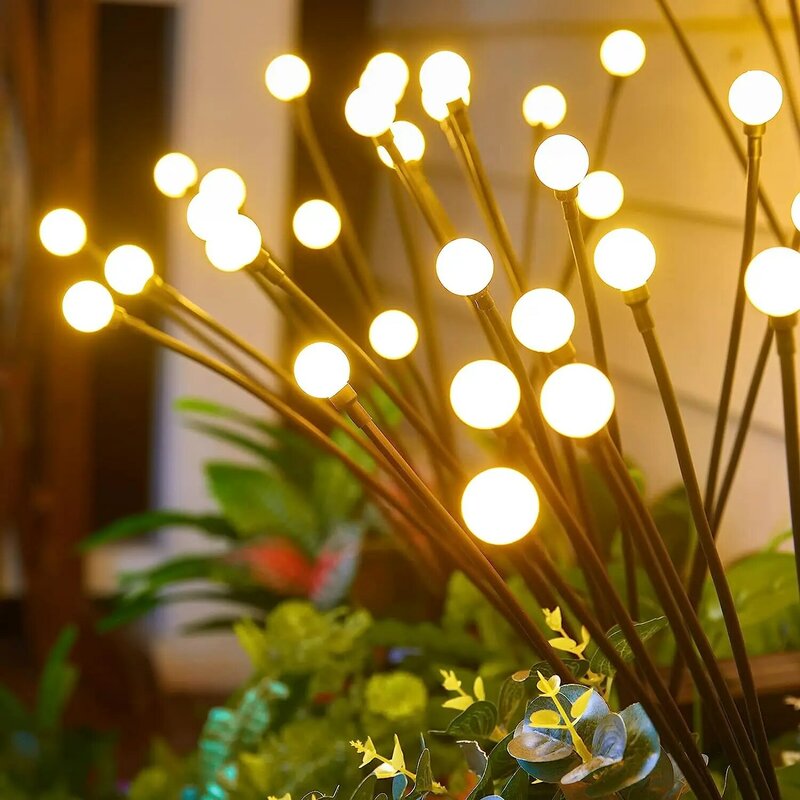 Garden Lights-New Upgraded Solar Powered Firefly Lights Outdoor Waterproof Garden Lights for Decorationi