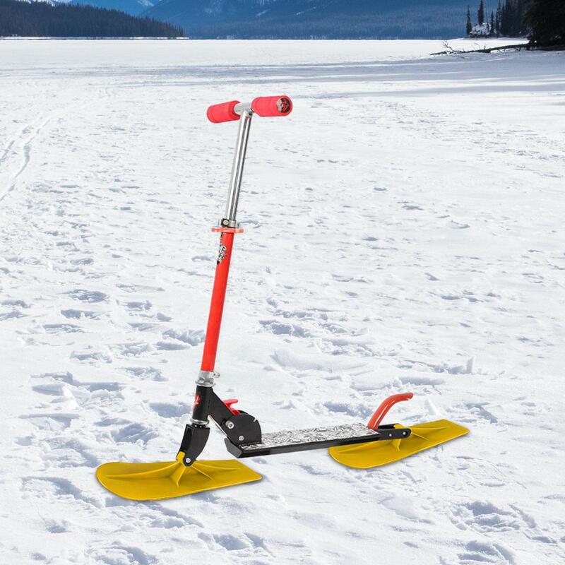 Patinete de nieve de 2 piezas, trineo de esquí, tabla de trineo para Snowboard de invierno al aire libre