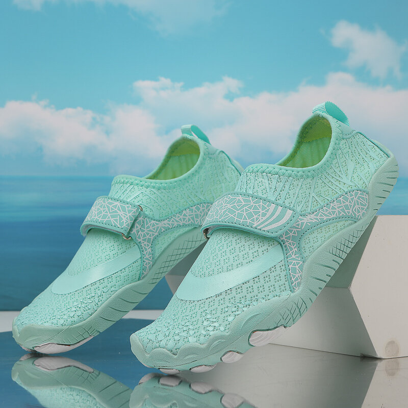 Chaussures d'eau unisexes à séchage rapide pour hommes, chaussures d'eau pieds nus, plates, marches de plage, degré d'usure, été