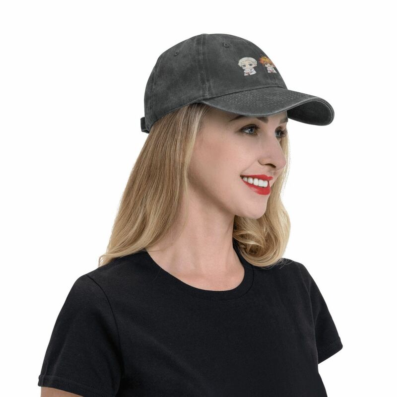 La promessa berretto da Baseball Neverland Chibis Distressed Denim Washed Emma normanno Ray Sun Cap stile Unisex Running Golf Caps Hat
