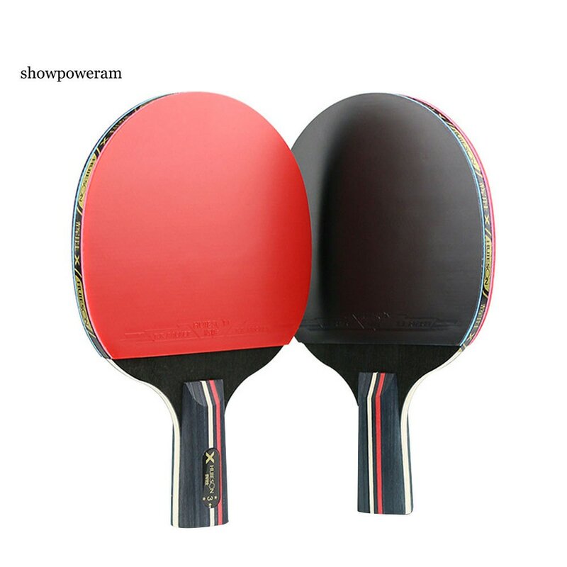 SP 2pcs Wooden Racket Set For Ping Pong/Professional Table Tennis Beginner