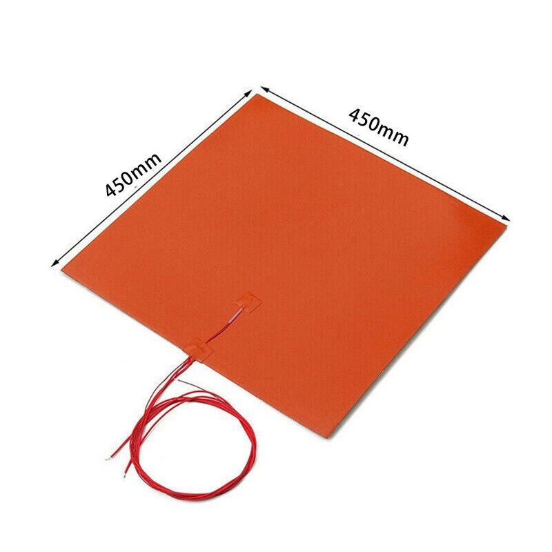 Engine Oil Tanks Silicone Heater Pads 450x450mm 220V 1600W Silicone Heater Mat-Pad For Printer Heated Bed Mat For Printers