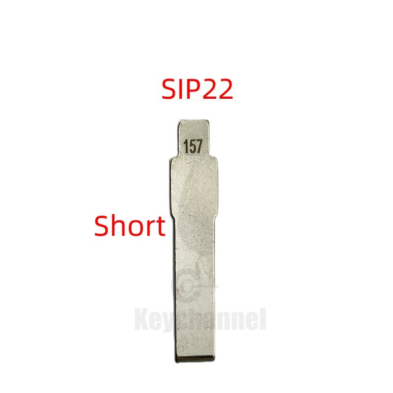 Keychannel-llave de coche Universal en blanco SIP22, llave remota de repuesto en blanco para KD KEYDIY Xhorse VVDI para Fiat, 5/10 piezas, 157 # KD