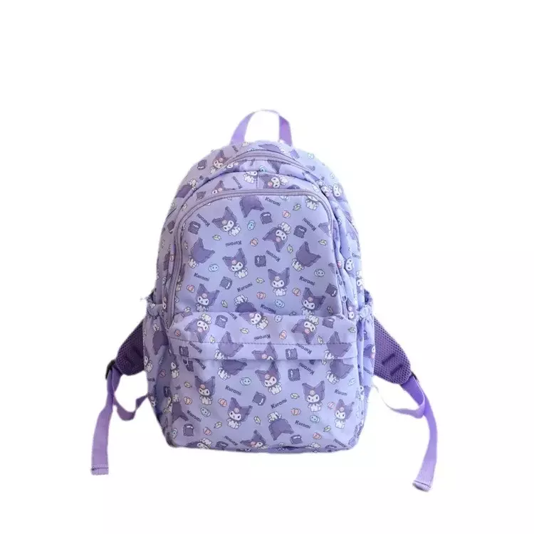 Вместительный рюкзак hello kitty sanrio, сумка для книг kuromi, школьные ранцы для студентов, мультяшный ранец для девочек, рюкзак для ноутбука