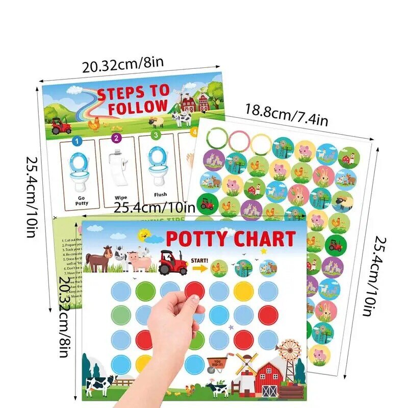 Potty Training Chart Fun Sticker Chart For Girls Kids Reward Chart Potty Prizes Toilet Games Potty Training Reward For Girls