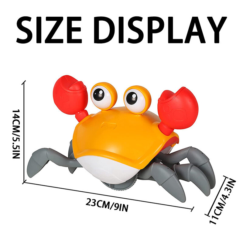 Crawling Escape Crab Octopus Kids Induction Toy Cute Dancing Walking Moving Babies Sensory Induction Crabs Christmas Gift