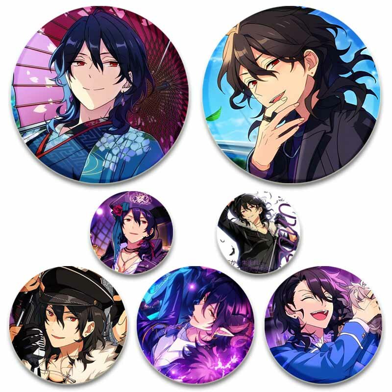 Anime Ensemble Stars Knights Sakuma Rei Brooches on Backpack Creative Tinplate Button Pins Cool Idol Badge for Clothing Jewelry