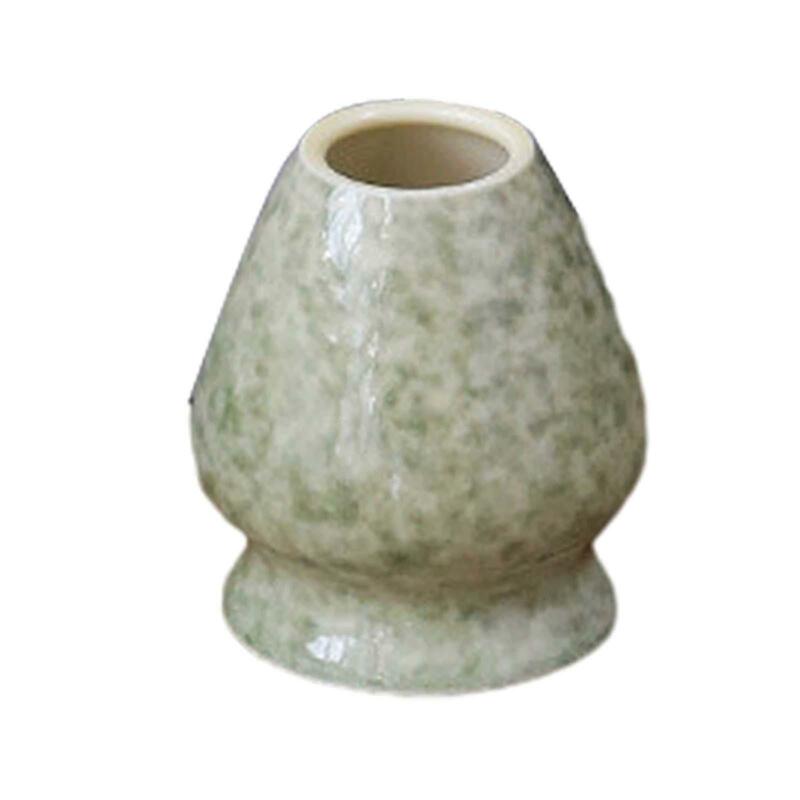 Tigelas de cerâmica Matcha com suporte de whisk, Taça de chá com bica de derramamento, Cerimônia Tradicional, 2 pcs