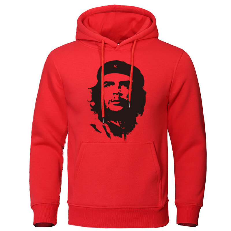 Held che Guevara Herren Hoodie Herren-und Damenmode einfache lang ärmel ige Pullover Retro Harajuku große Sweatshirt Kleidung
