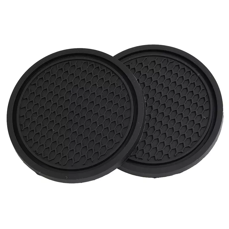 2x Car Auto Cup Holder Anti Slip Insert Coasters Pads Universal Car Interior Accessories Car Cup Holders Black For Car Home