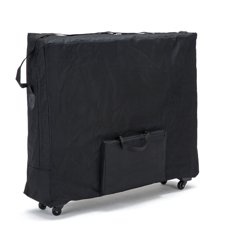 Saco de armazenamento dobrável push-pull, adequado para mesa de massagem beleza cama, mochila impermeável com rodas, saco de pano Oxford durável