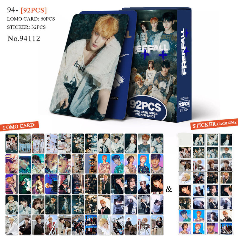 92pcs Kpop SOOBIN Photocard YEONJUN HUENINGKAI BEOMGYU TAEHYUN Photo Card Albums Lomo Card Postcard for Fans Collection Card