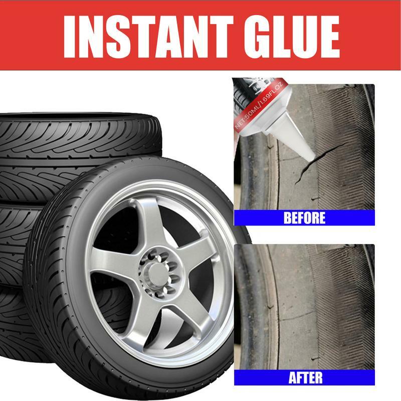 Pegamento de reparación de neumáticos de coche, líquido instantáneo, fuerte, resistente al desgaste, herramienta de goma automática
