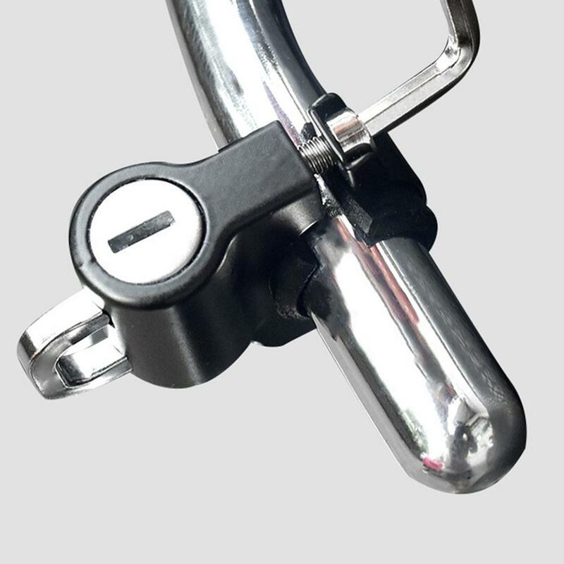多機能電動自転車ロック,フック付き,便利で実用的な安全性,防水防錆オートバイヘルメットロック,フックロック