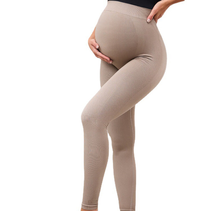 Calças de maternidade finas e macias para grávidas, leggings de cintura ajustável, roupas de gravidez, Embarazada Premama