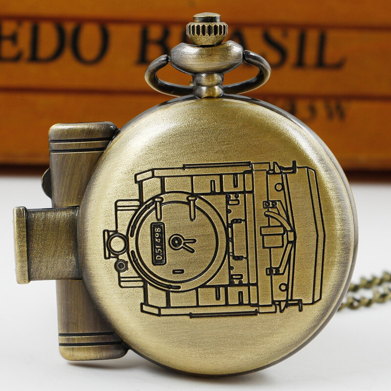 Relojes de bolsillo creativos con personalidad, colección Steampunk Retro, reloj de cadena Fob de cuarzo, colgante, regalos para hombres y amigos