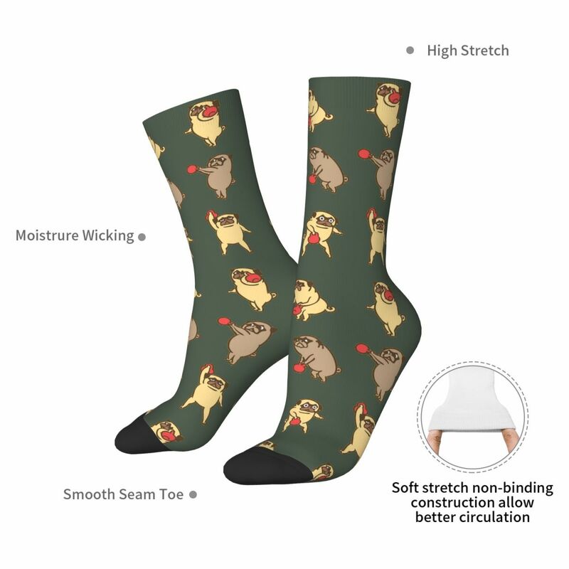 Гимнастические носки Kettlebell с Pugsgym, высококачественные чулки в стиле Харадзюку, всесезонные длинные носки для мужчин и женщин, подарок на день рождения