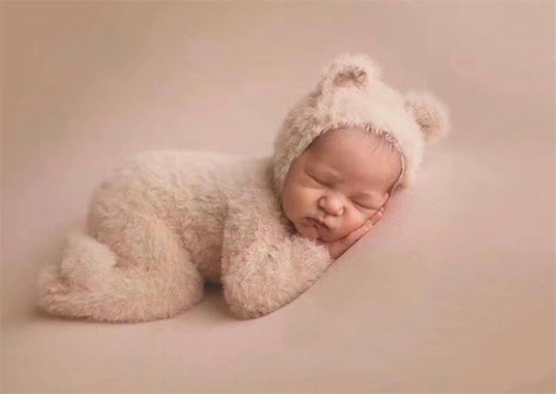 Accesorios de fotografía para recién nacido, pelele para bebé, niño y niña, monos de oso, atuendo, accesorios de fotografía