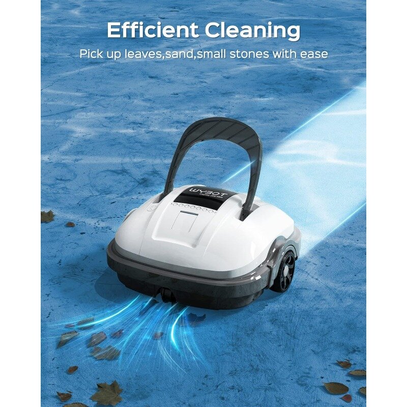 WYBOT Osprey 200Max Cordless Pool Vacuum with Updated Battery Up to 100Mins Runtime, Robotic Pool Cleaner, Strong Suction