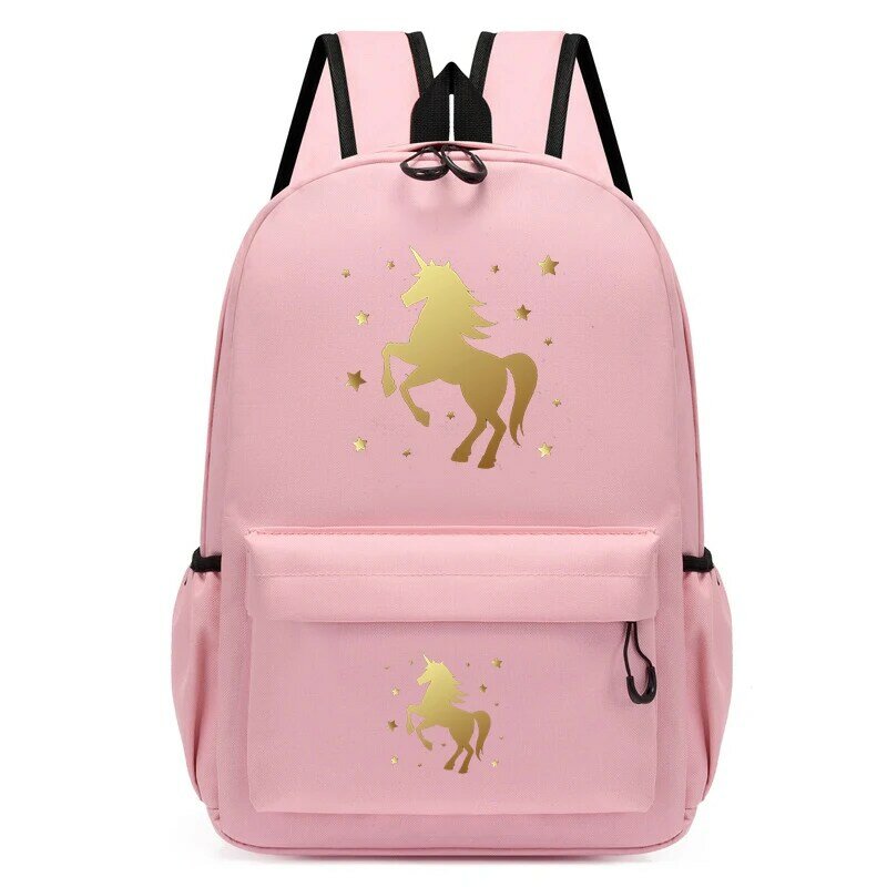 Nowy koń plecak Anime kreskówka modne torby szkolne Kawaii dzieci plecak podróżny plecak podróżny śliczne torby modny plecak