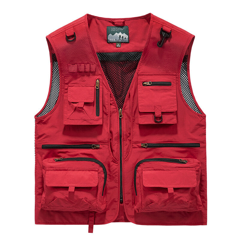 FGKKS-colete de lazer ao ar livre multi-bolso para homens, casaco esportivo respirável, design de alta qualidade, novo, 2023