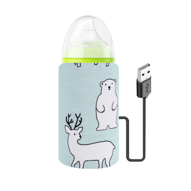 USB Milch Wasser flasche wärmer Reise Kinderwagen isoliert Baby Still flasche Heizung Neugeborene tragbare Flasche Fütterung wärmer